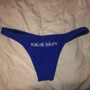 Kauai Bikini Royal Blue Brazilian Bottoms